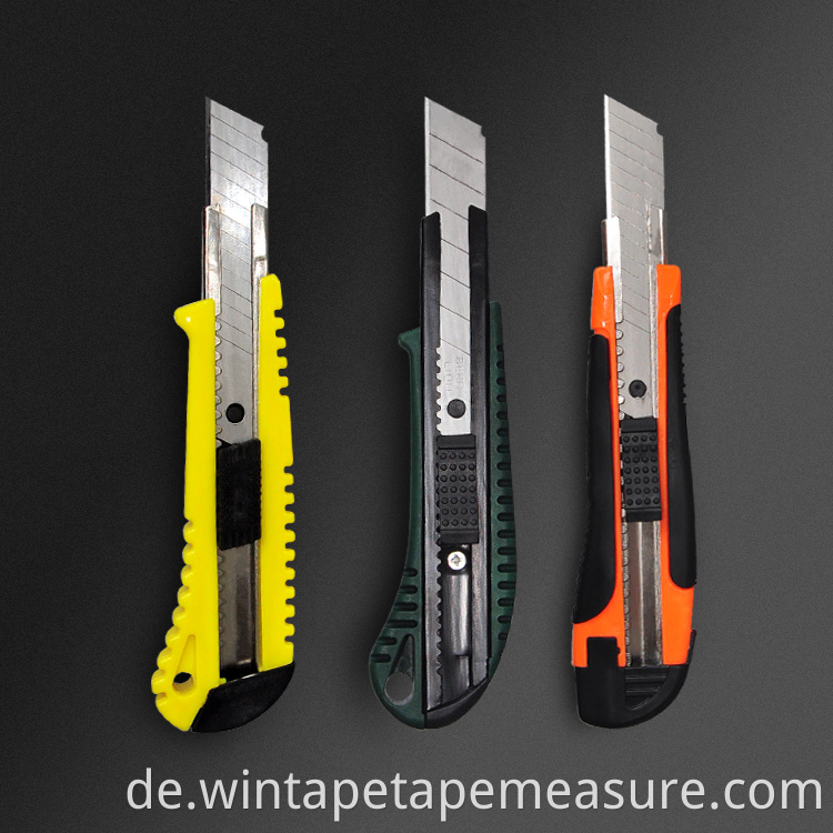 Benutzerdefinierte Logogröße Farbe Multi-Tool 25 mm Universalmesser Einziehbarer Cutter Messerschärfer